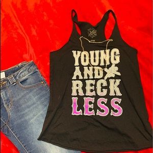 Young and reckless tank